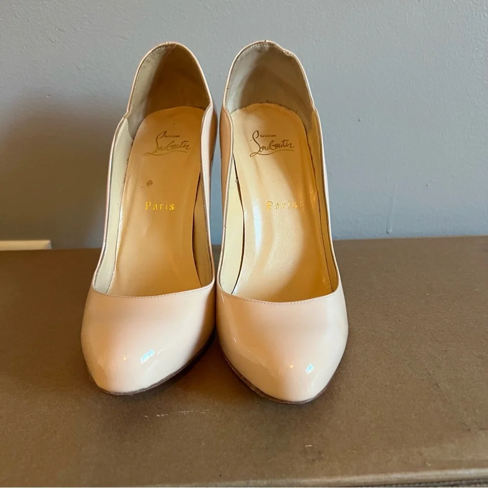 Christian Louboutin Baby Pink “Wawy Dolly 100mm” Stiletto Heels - Picture 2 of 11